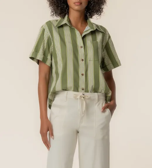Aida Linen Top